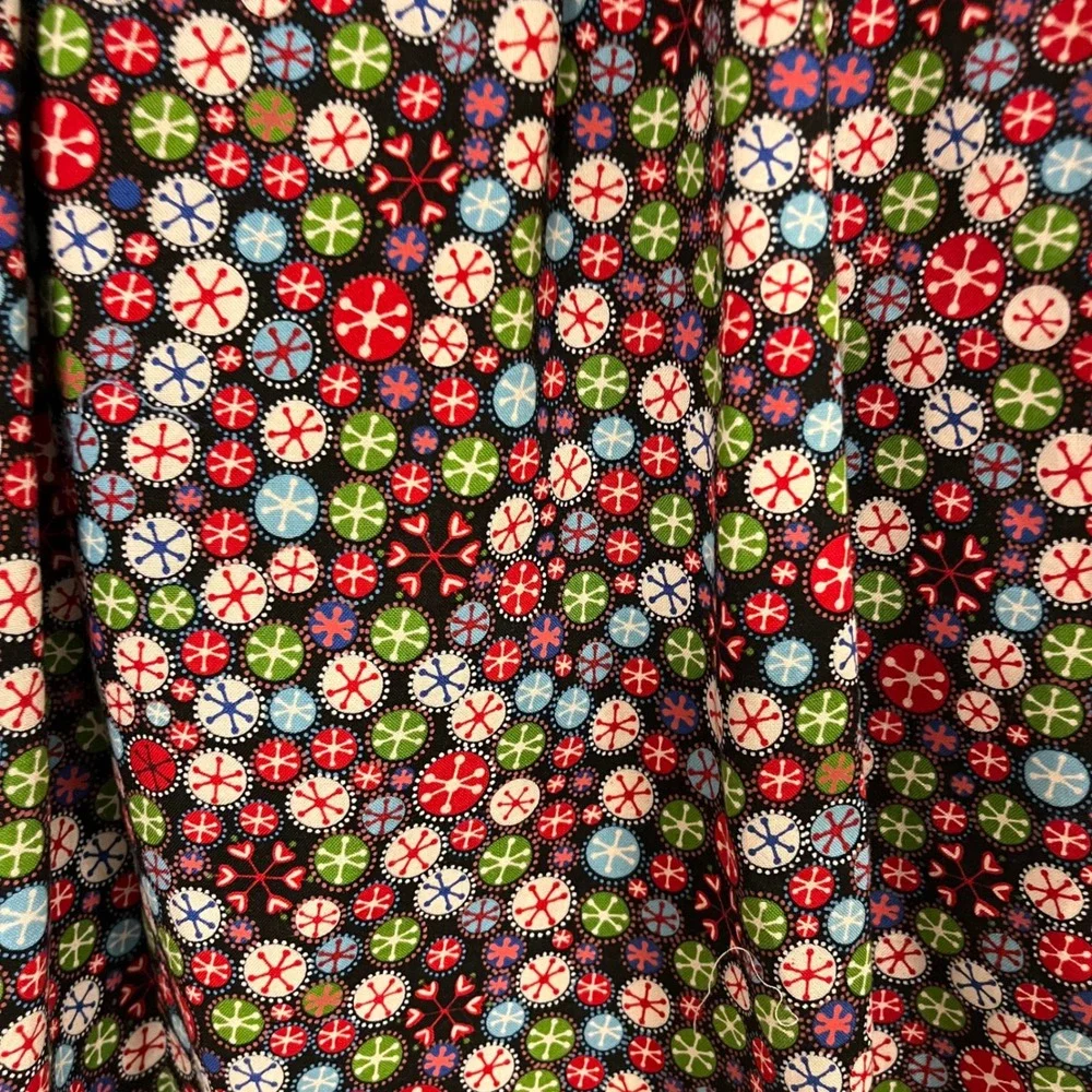 Handmade Blue Waffle Weave Holiday Snowflake Wrap Waist Apron Georgia USA XS-L